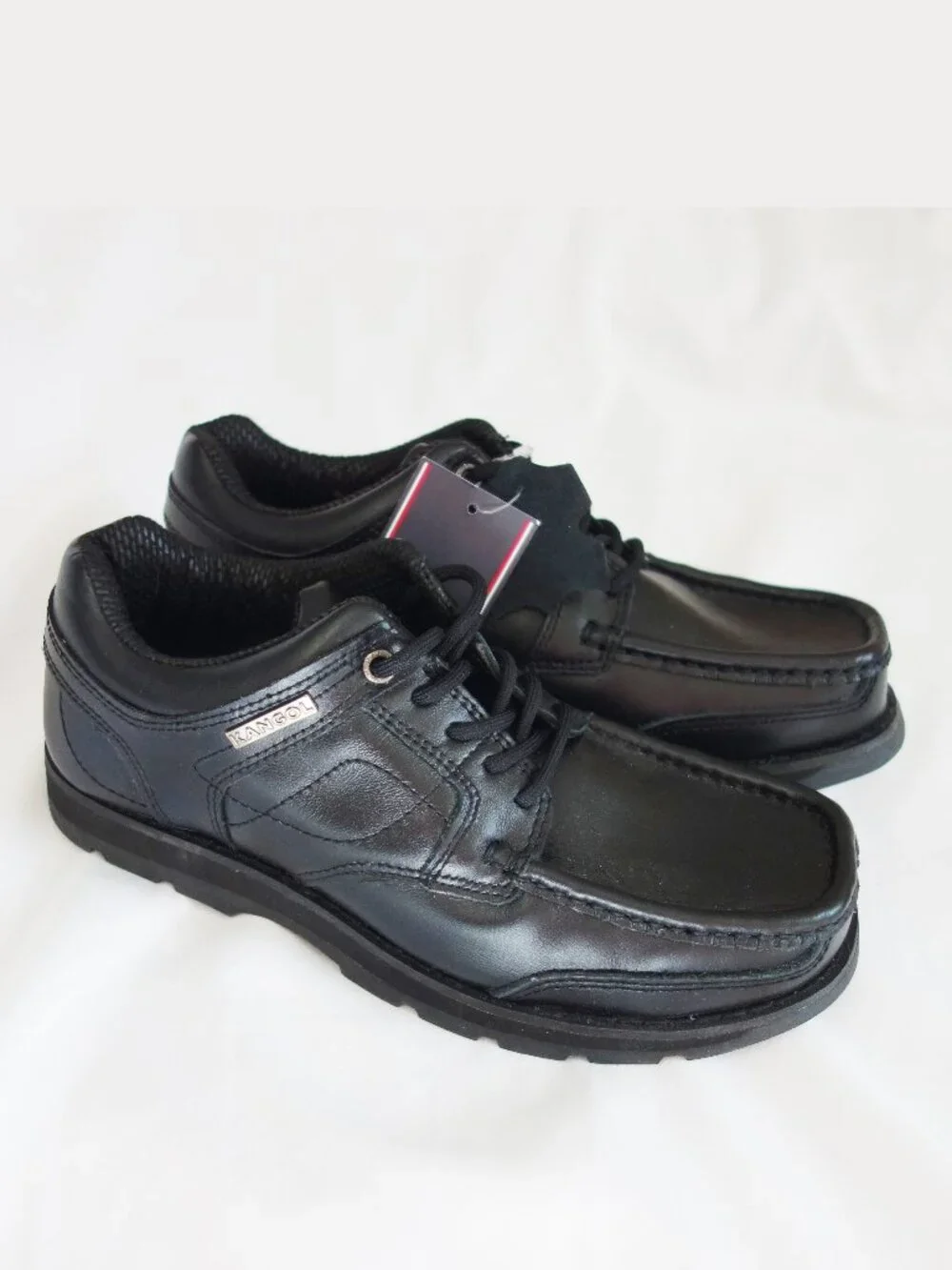 Kangol Mens Harrow Leather Eyelets Lace Up Shoes Moulded Sole Stitched (5.5) NWT
